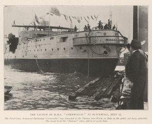 Premiera HMS Cornwallis w Blackwall, 17 lipca autorstwa English Photographer