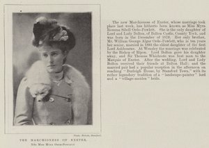 Markiza Exeter, z domu panna Myra Orde-Powlett autorstwa English Photographer