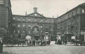 Szpital Middlesex, Londyn, 1910 autorstwa English Photographer