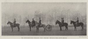 Montgomeryshire Yeomanry, z Pom-Pom, wrócił z Active Service autorstwa English Photographer