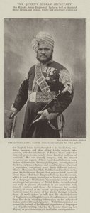 Munshi Abdul Harim, indyjski sekretarz królowej autorstwa English Photographer