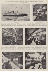 New Leyland Liner, Devonian, dla Liverpool, Boston Service autorstwa English Photographer