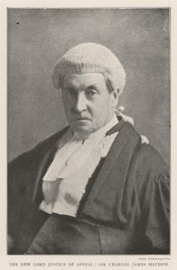 Nowy Lord Sędzia Apelacyjny, Sir Charles James Mathew autorstwa English Photographer