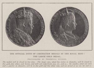 Oficjalne wydanie Medali Koronacyjnych Mennicy Królewskiej, Wielki Złoty Medal autorstwa English Photographer