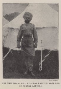 Jedyny indyjski VC, Risaldar Ram Elxander Rao, 1. Bombaj Lansjerzy autorstwa English Photographer