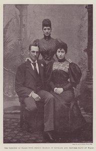 Księżniczka Walii z księciem Karolem z Danii i księżną Maud z Walii autorstwa English Photographer