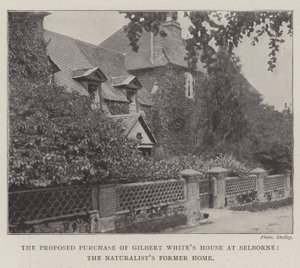 Proponowany zakup Gilbert Whites House w Selborne, dawny dom przyrodników autorstwa English Photographer