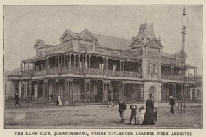 Rand Club, Johannesburg, gdzie aresztowano przywódców Uitlander autorstwa English Photographer