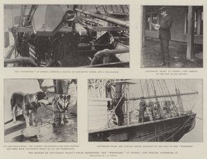 The Return of Lieutenant Pearys Polar Expedition, Windward w Sydney, Cape Breton, 18 września autorstwa English Photographer