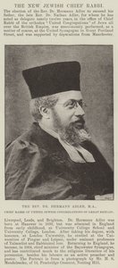 Wielebny dr Hermann Adler, MA, Naczelny Rabin Zjednoczonych Kongregacji Żydowskich Wielkiej Brytanii autorstwa English Photographer