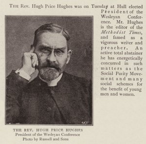 Wielebny Hugh Price Hughes autorstwa English Photographer