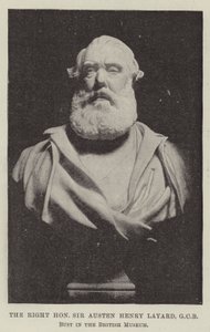 Szanowny Sir Austen Henry Layard, GCB, Bust in the British Museum autorstwa English Photographer