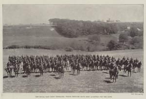 Royal East Kent Yeomanry, którego służba została przyjęta dla Cape autorstwa English Photographer