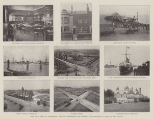 Królewska wizyta w Portsmouth, widoki na Portsmouth i Southsea autorstwa English Photographer