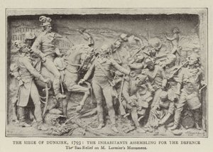 Oblężenie Dunkierki, 1793, zgromadzenie mieszkańców dla obrony autorstwa English Photographer