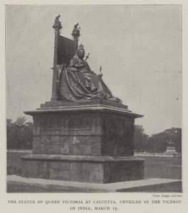 Pomnik królowej Wiktorii w Kalkucie, odsłonięty przez wicekróla Indii, 19 marca autorstwa English Photographer