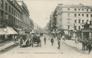 Strand z Charing Cross w Londynie autorstwa English Photographer