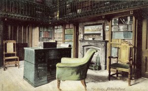 The Study, Abbotsford (kolorowe zdjęcie) autorstwa English Photographer