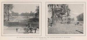 Zagrożone oszpecenie widoku Richmond Hill, prace budowlane w Twickenham autorstwa English Photographer
