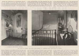 Pociąg, którym książę i księżna Kornwalii podróżują po Kanadzie autorstwa English Photographer