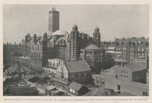 The Translation of the Remains of St Edmund, katedra w Westminster, w której przechowywane będą relikwie króla-męczennika autorstwa English Photographer
