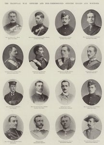Wojna Transwalu, oficerowie i podoficerowie zabici i ranni autorstwa English Photographer