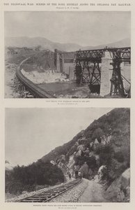 Wojna Transwalu, sceny odwrotu Burów wzdłuż Delagoa Bay Railway autorstwa English Photographer