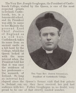 Bardzo Wielebny Joseph Geoghegan, Prezes Castleknock College autorstwa English Photographer