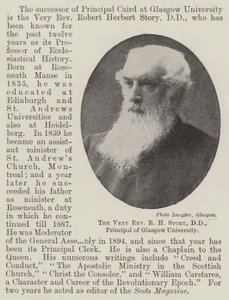 The Very Reverend RH Story, DD, dyrektor Glasgow University autorstwa English Photographer