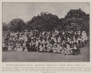 Wojenne Biuro Zatrudnienia, Rodziny Rezerwistów w Stanley House, Forest Hill autorstwa English Photographer