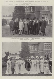 Ślub córki Sir Edwarda Clarkesa w Staines w dniu 22 kwietnia autorstwa English Photographer