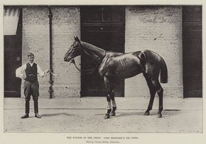 Zwycięzca Derby, Lord Roseberys Sir Visto autorstwa English Photographer