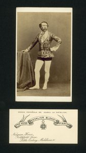 Bohater Chevalier Blondin z Niagary (zdjęcie czarno-białe) autorstwa English Photographer