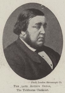 Nieżyjący już Arthur Orton, powód Tichborne autorstwa English Photographer