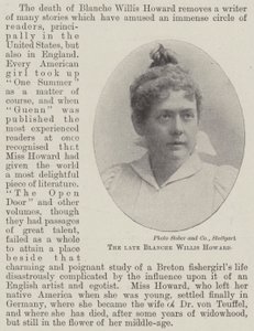 Nieżyjąca Blanche Willis Howard autorstwa English Photographer