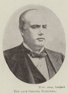 Nieżyjący pułkownik Ingersoll autorstwa English Photographer