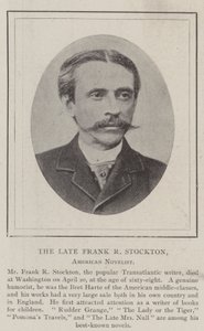Nieżyjący już Frank R Stockton, amerykański powieściopisarz autorstwa English Photographer