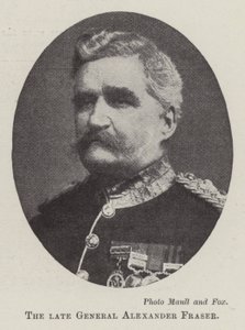 Nieżyjący już generał Alexander Fraser autorstwa English Photographer