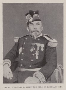 Nieżyjący już generał Lambert, Bohater Bazeilles, 1870 autorstwa English Photographer