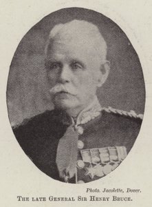 Nieżyjący już generał Sir Henry Bruce autorstwa English Photographer