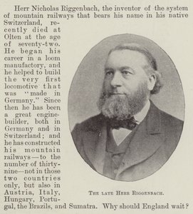 Nieżyjący Herr Riggenbach autorstwa English Photographer