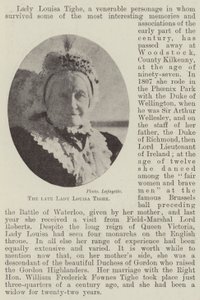Zmarła Lady Louisa Tighe autorstwa English Photographer