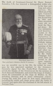 Nieżyjący generał porucznik Sir HB Lumsden autorstwa English Photographer