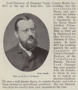 Nieżyjący lord Dunsany autorstwa English Photographer
