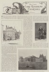 Nieżyjący już lord Randolph Churchill autorstwa English Photographer