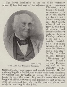 Nieżyjący już pan Benjamin Vincent autorstwa English Photographer