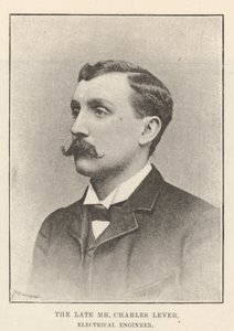 Nieżyjący już pan Charles Lever, inżynier elektryk autorstwa English Photographer
