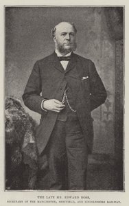 Nieżyjący już pan Edward Ross, sekretarz kolei Manchester, Sheffield i Lincolnshire autorstwa English Photographer