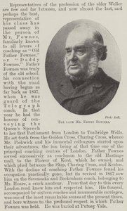 Nieżyjący już pan Edwin Fownes autorstwa English Photographer