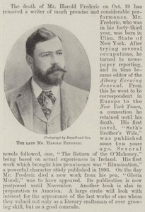 Nieżyjący już pan Harold Frederic autorstwa English Photographer